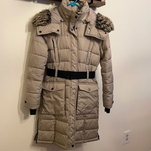 Down Belted Puffer Coat